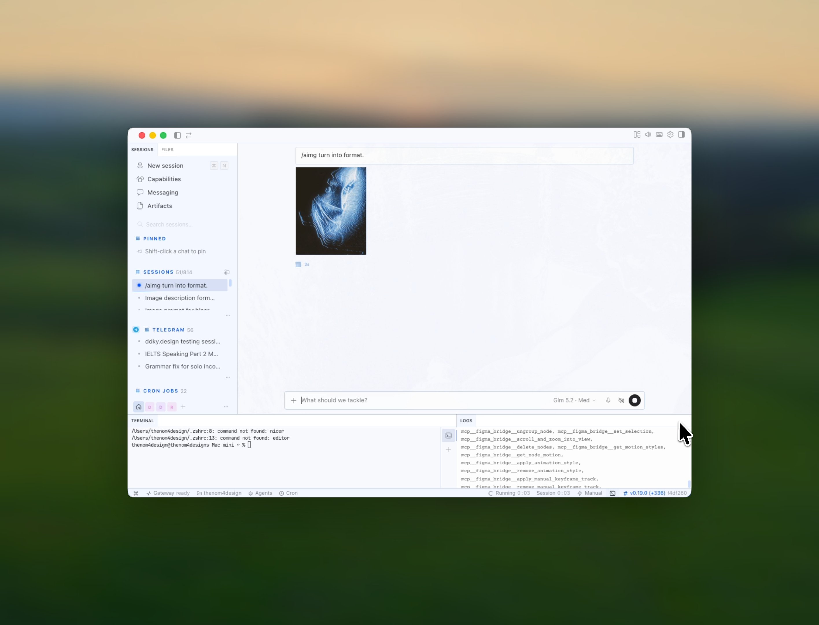 Hermes desktop app